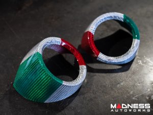 Alfa Romeo Giulia Interior Air Vent Cover Trim Kit - Carbon Fiber - Front Set - Italian Theme - Feroce Carbon Alfa Romeo Giulia Interior Air Vent Cover Trim Kit - Carbon Fiber - Front Set - Italian Theme - Feroce Carbon